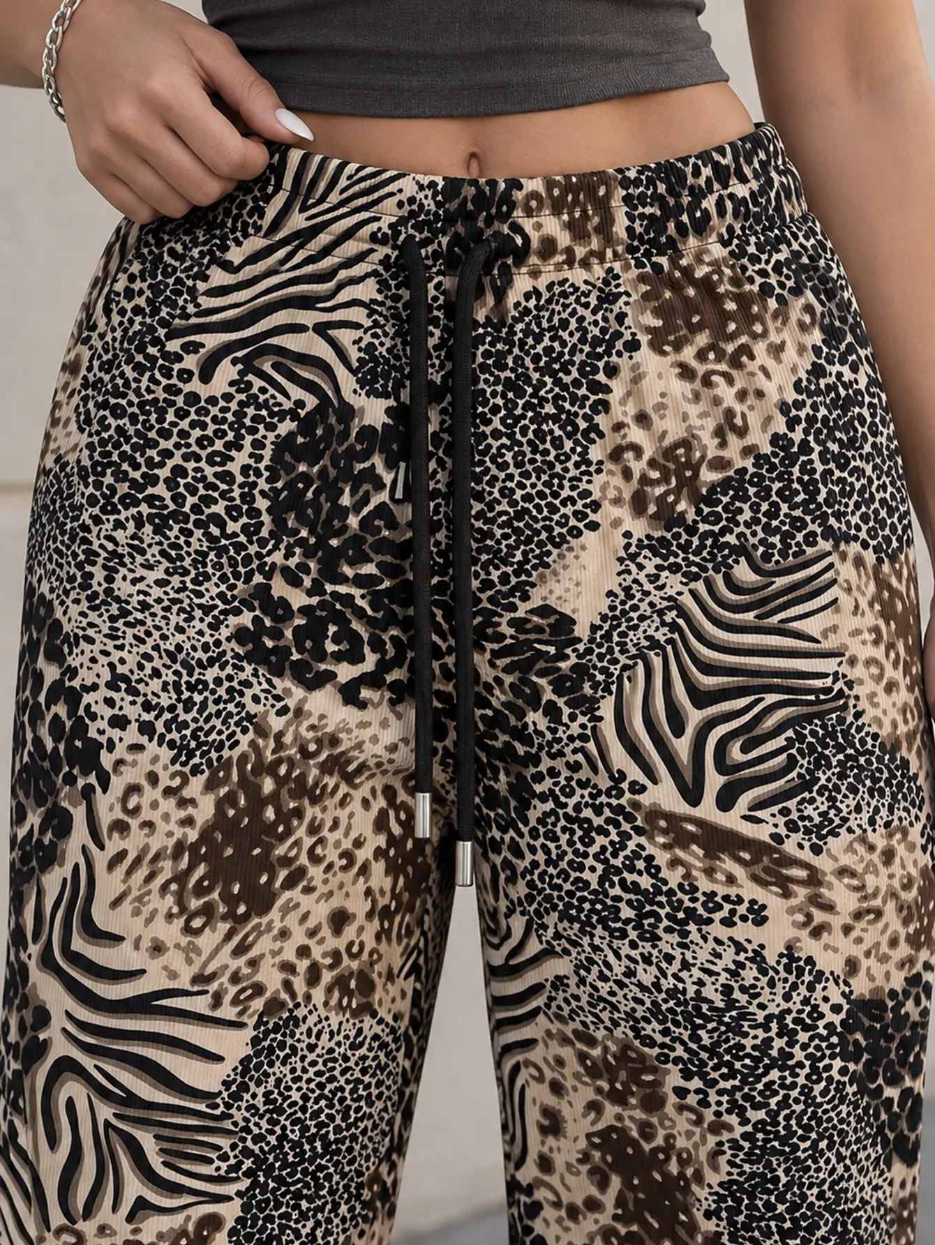 AD2622 Pantalón estampado- GR-BG 15194